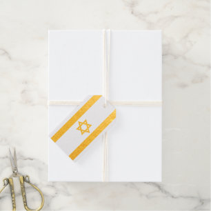 Israel flag Foil Favour Tag