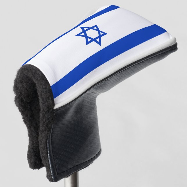 Israel Flag Golf Head Cover (3/4 Front)