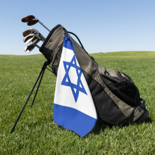 Israel flag golf towel