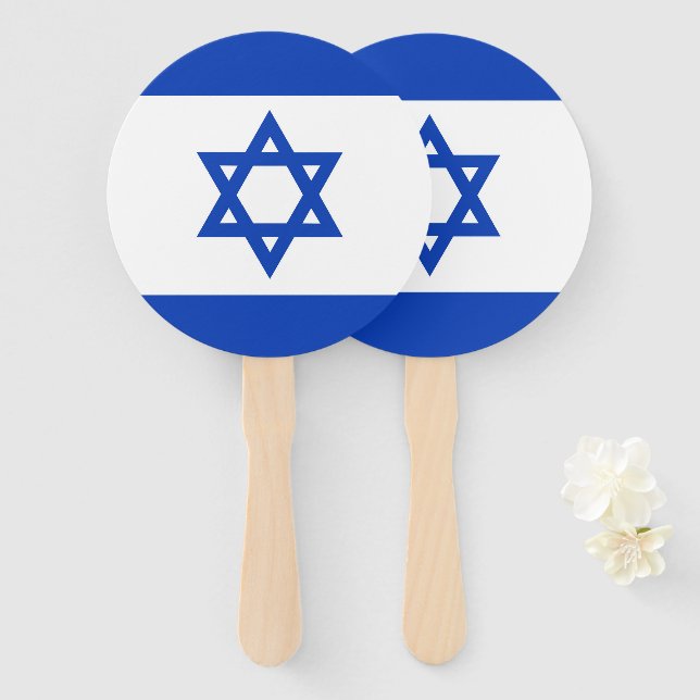 Israel flag hand fan (Front and Back)