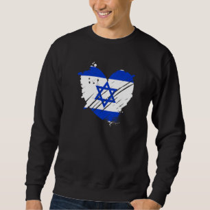 Israel Flag I love Israel It is in my DNA for Isr Sweatshirt