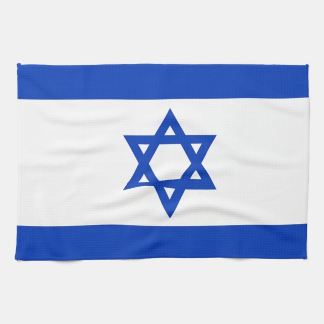 Israel Flag Kitchen Towel (Horizontal)