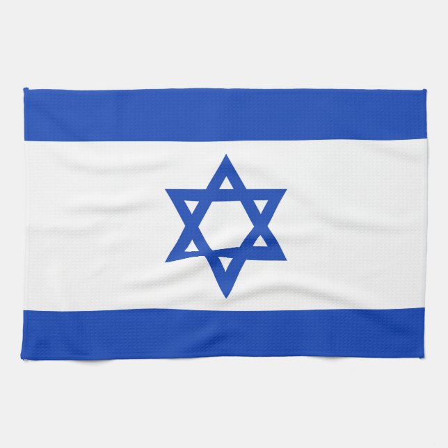 Israel flag kitchen towel (Horizontal)