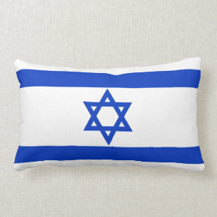 Israel Flag Lumbar Pillow