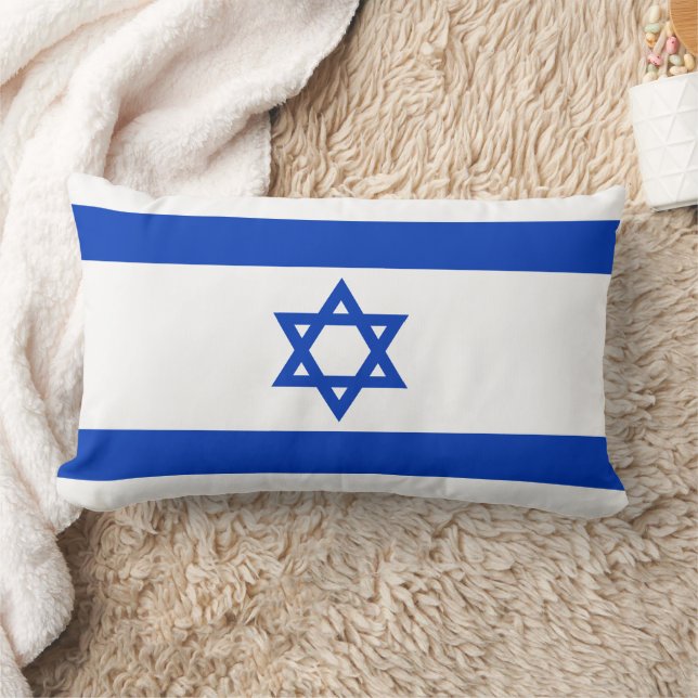 Israel flag lumbar pillow (Blanket)