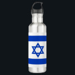Israel flag modern patriotic 710 ml water bottle<br><div class="desc">Israel flag modern patriotic stainless steel water bottle.
Israeli Flag.</div>
