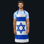 Israel flag modern patriotic  apron<br><div class="desc">Israel flag modern patriotic Apron.
Israeli Flag.</div>