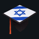 Israel flag modern patriotic graduation cap topper<br><div class="desc">Israel flag modern patriotic Graduation Cap Topper.
Israeli Flag.</div>