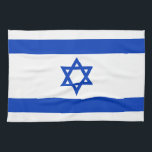 Israel flag modern patriotic kitchen towel<br><div class="desc">Israel flag modern patriotic kitchen towel.
Israeli Flag.</div>