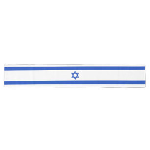Israel flag modern patriotic long table runner