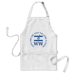ISRAEL Flag MONOGRAM Customized Scripture Standard Apron