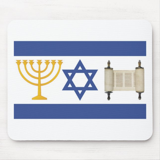 Israel Flag Mouse Pad (Front)