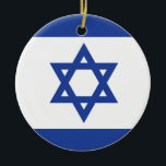 Israel Flag Ornaments<br><div class="desc">The Yehudis L Store has created hundreds of Jewish products and is constantly expanding. Tell your friends and send them our link: http://www.zazzle.com/YehudisL*</div>