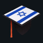 Israel flag patriotic modern graduation cap topper<br><div class="desc">Israel flag modern patriotic Graduation Cap Topper.
Israeli Flag.</div>