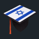 Israel flag patriotic modern graduation cap topper<br><div class="desc">Israel flag modern patriotic Graduation Cap Topper.
Israeli Flag.</div>