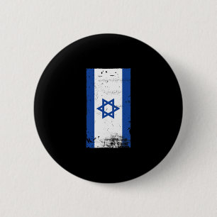 Israel Flag Patriotic Zionism Jewish Pride 2 Inch Round Button