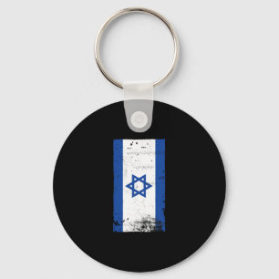 Israel Flag Patriotic Zionism Jewish Pride Keychain
