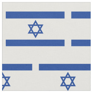 Israel flag pattern custom fabric DIY textile
