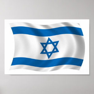 Israel Flag Poster Print