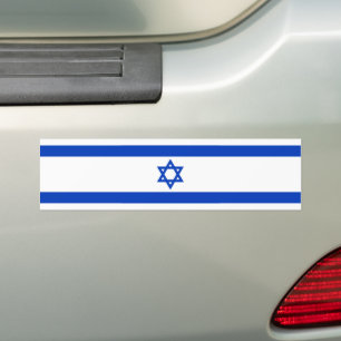 Israel flag Rectangular Bumper Sticker