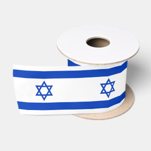 Israel Flag Satin Ribbon