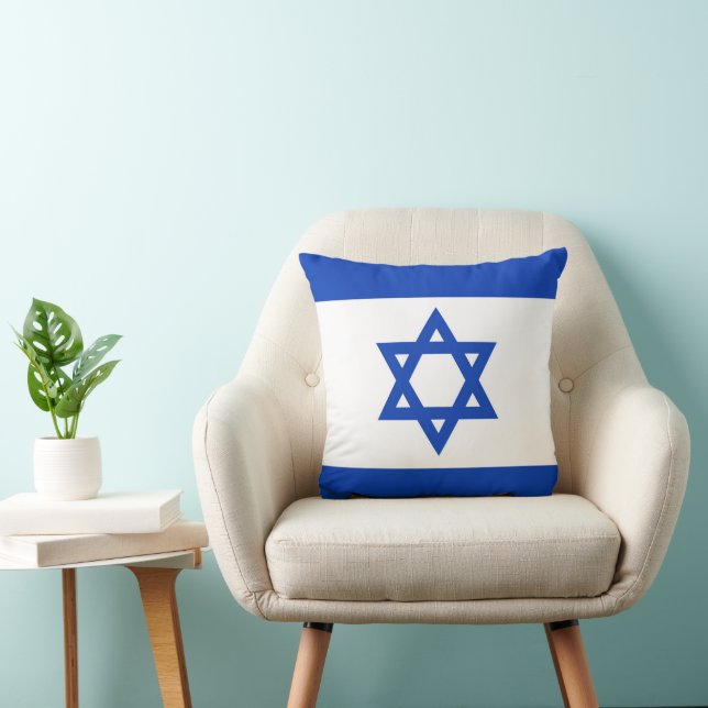 Israel flag throw pillow (Chair)