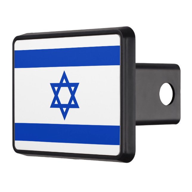 Israel flag trailer hitch cover (Left)
