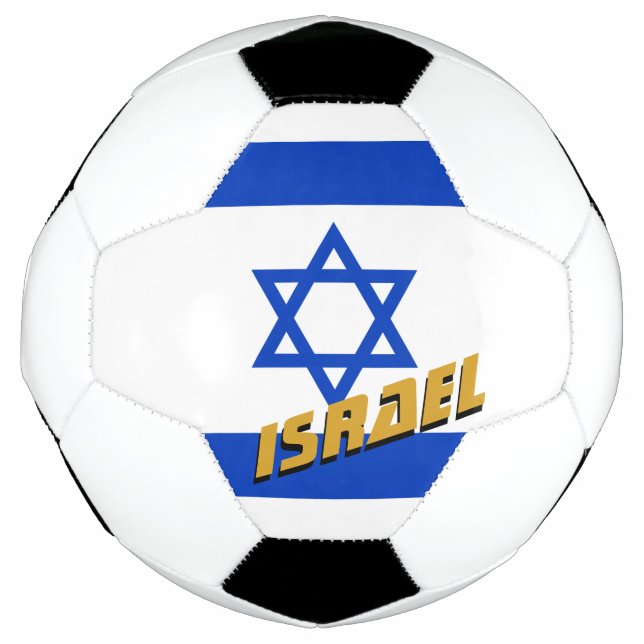 Israel Football & Israeli Flag / Sport Soccer Ball (Front)