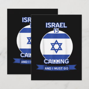 Israel Is Calling And I Must Go Announcement
