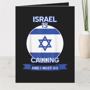 Israel Is Calling And I Must Go Card