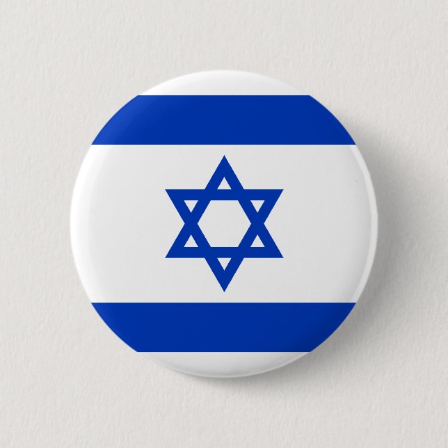 Israel, Israel flag 2 Inch Round Button (Front)