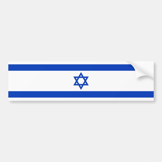 Israel – Israeli Flag Bumper Sticker (Front)