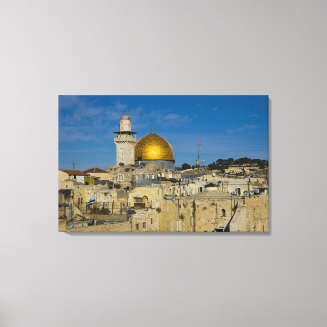 Israel, Jerusalem, Dome of the Rock Canvas Print (Front)