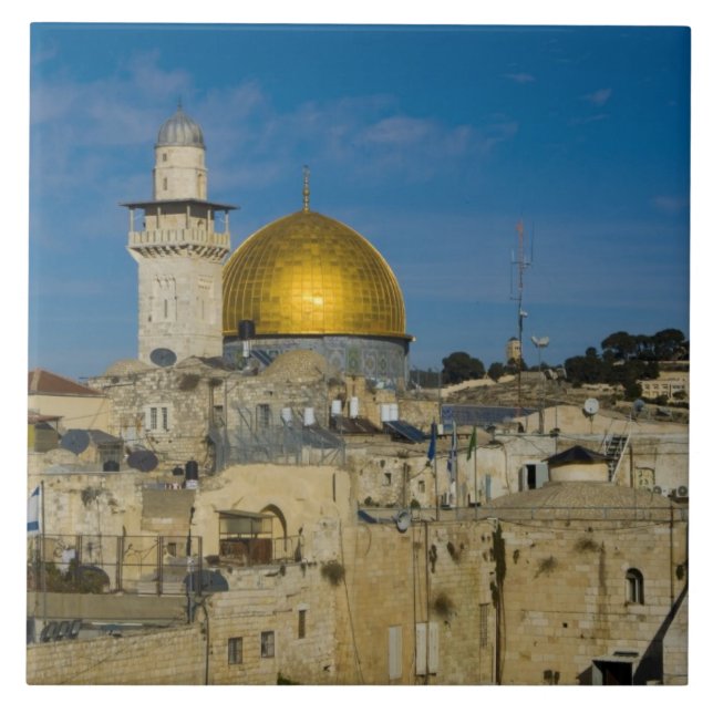 Israel, Jerusalem, Dome of the Rock Tile (Front)
