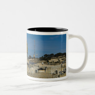 Israel, Jerusalem, Dome of the Rock Two-Tone Coffee Mug