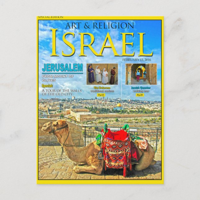 Israel Jerusalem Postcard (Front)