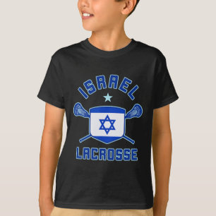 Israel Lacrosse Israeli Flag Lax Sticks Tee