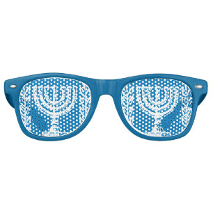 Israël Lunettes de soirée Rétro, Menorah, Israélie
