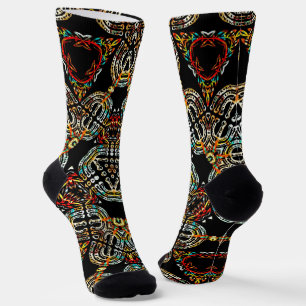 israel menorah socks