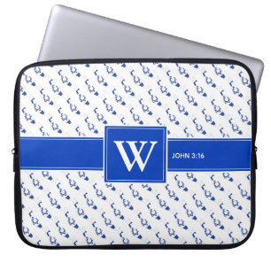 ISRAEL Messianic Bible Christian Monogram laptop Sleeve