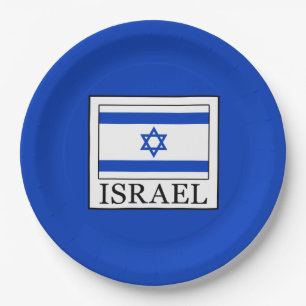 Israel Paper Plate