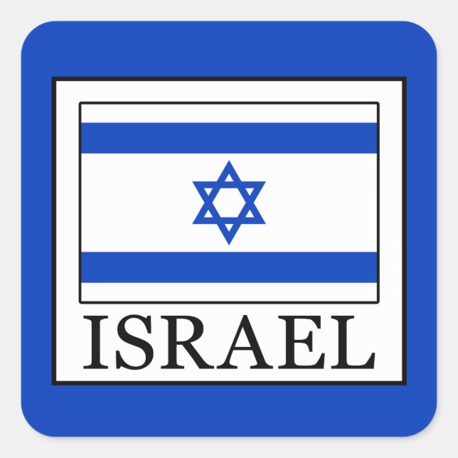 Israel Square Sticker (Front)