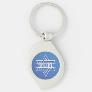 Israel Star Of David Flag Keychain