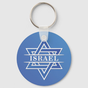 Israel Star Of David Flag Keychain