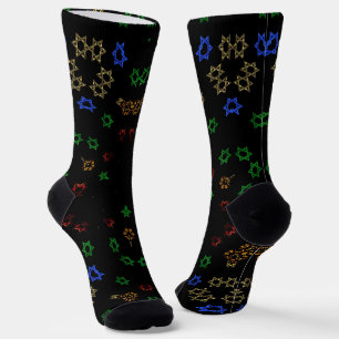 israel star of david socks