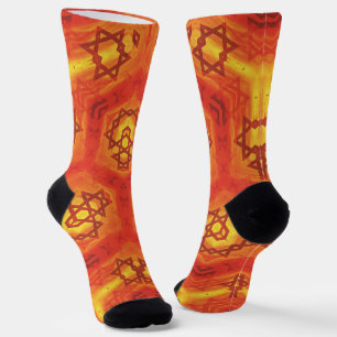 israel star of david socks