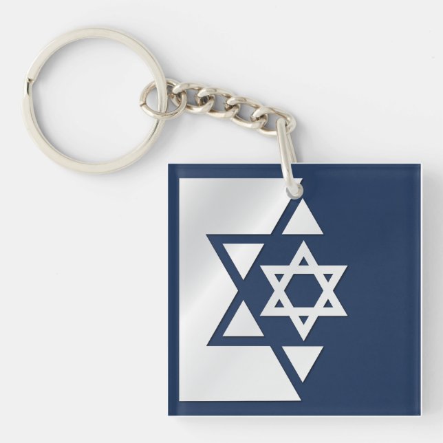 Israel Strong Flag Keychain (Front)