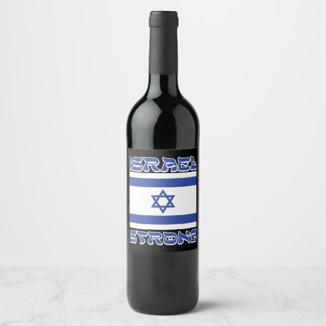 Israel Strong Wine Label (Front)