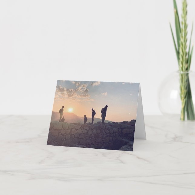 Israel Sunset Thank You Card (Front)