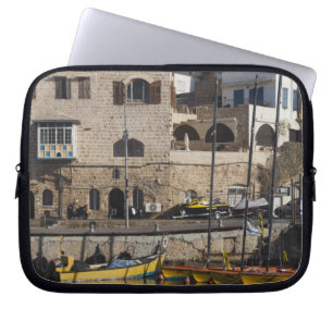 Israel, Tel Aviv, Jaffa, Jaffa Old Port Laptop Sleeve